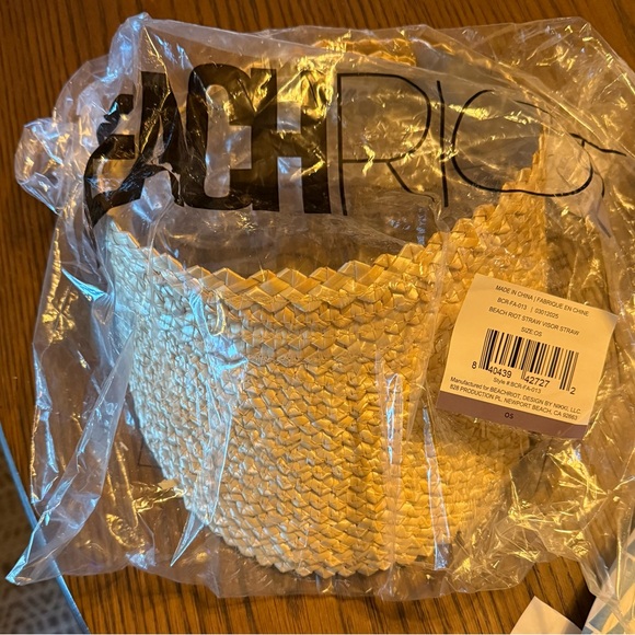 Beach Riot Straw Visor NWT - Picture 3 of 6